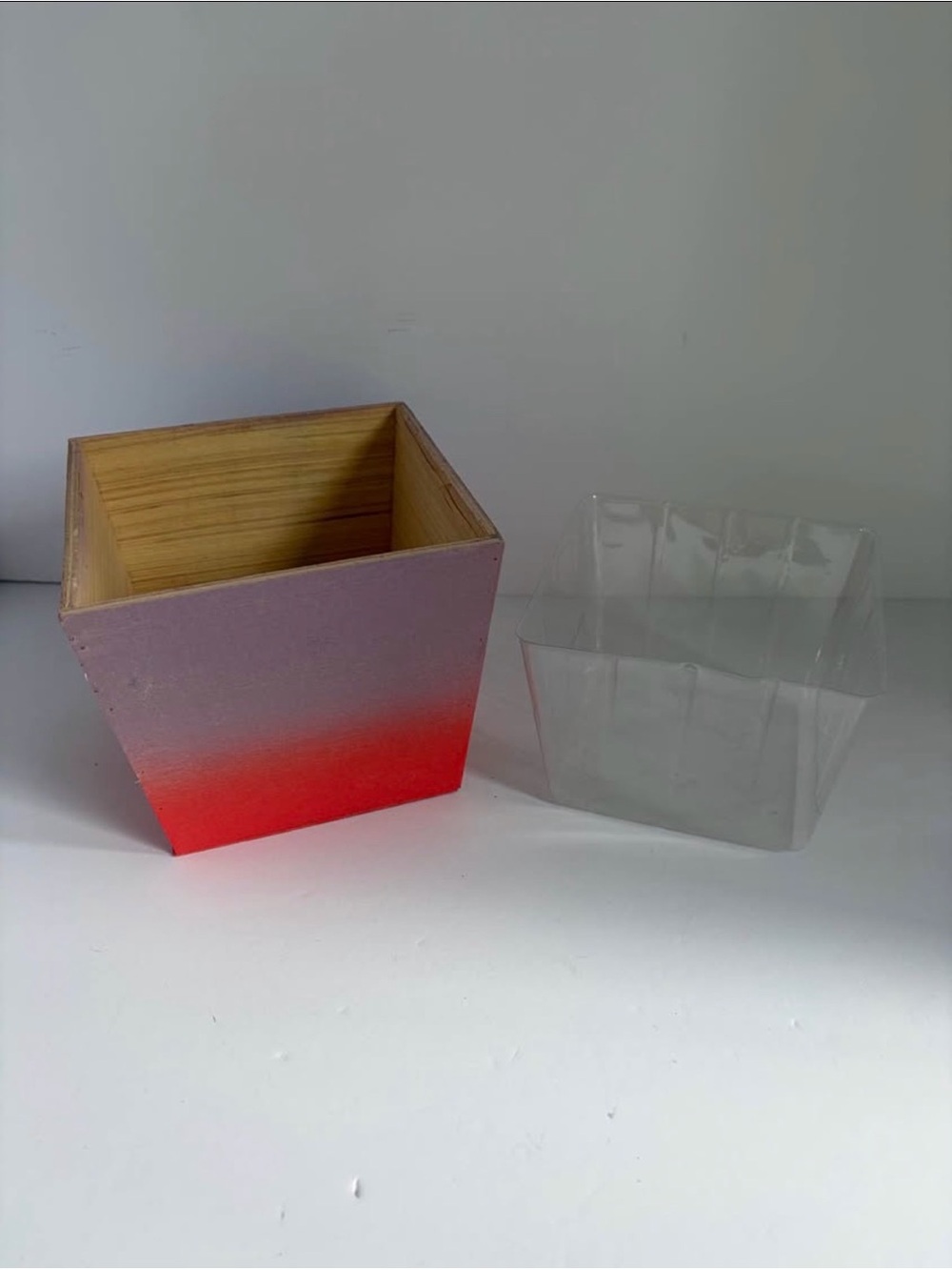 Wood Planter with Insert
